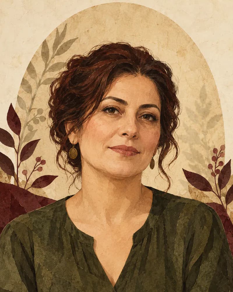 Derya için kurgusal örnek profil illüstrasyonu